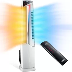 Lasko Oscillating Hybrid Fan and Space Heater for Home, All Season High Velocity Hybrid, White, 1500W, FHV820