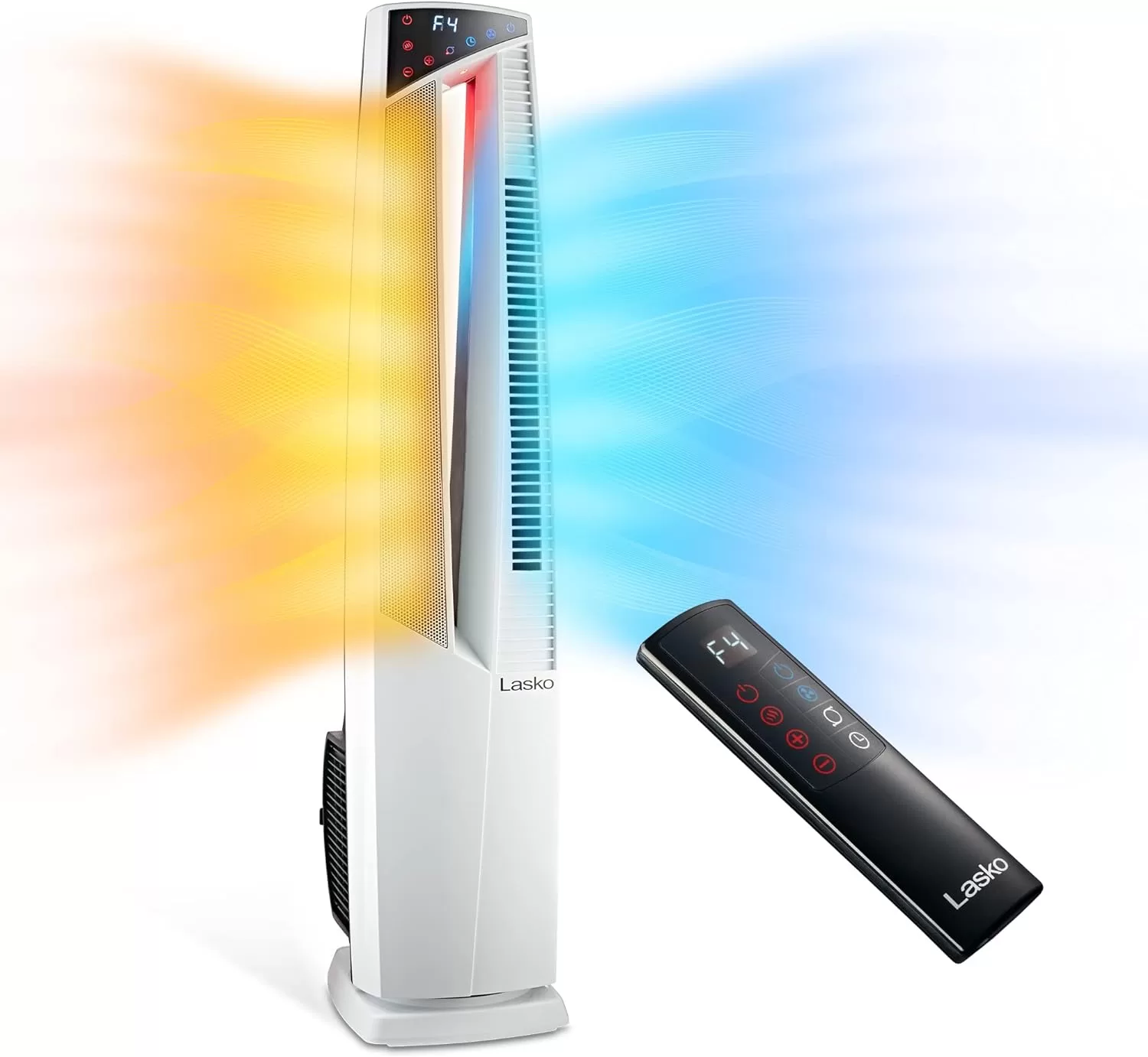Lasko Oscillating Hybrid Fan and Space Heater for Home, All Season High Velocity Hybrid, White, 1500W, FHV820