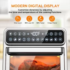 Trundlia 11-in-1 Air Fryer Oven 13QT Stainless Steel Air Fryer