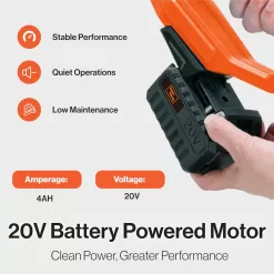 SuperHandy Snow Thrower Power Shovel 4Ah DC 20V Upgraded Design