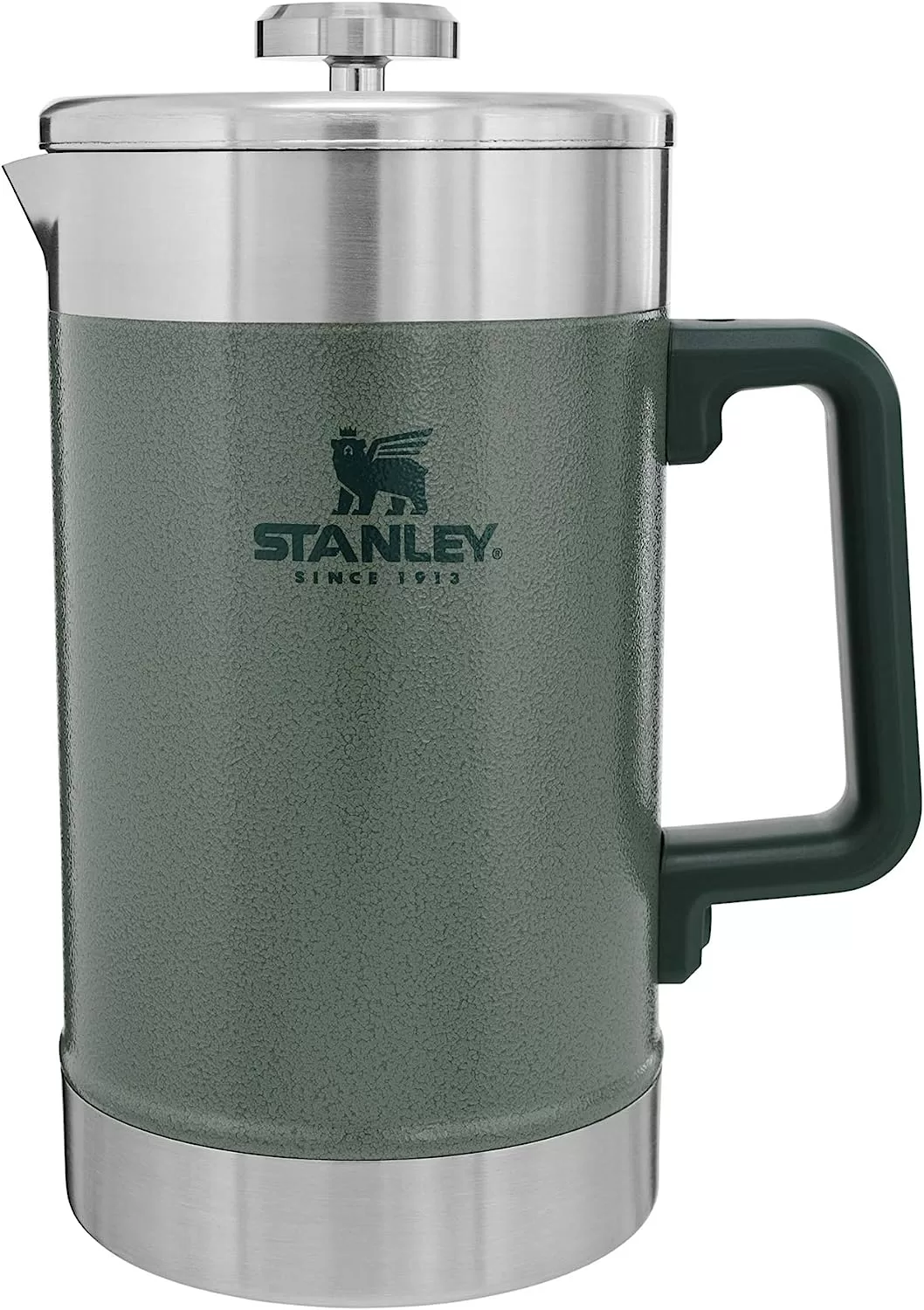 Stanley French Press 48oz with Double Vacuum Insulation, Hammertone Green