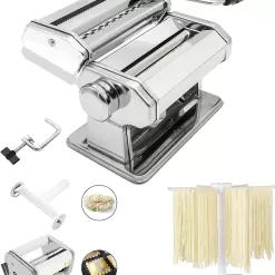 MZTOGR Pasta Maker Machine, Set of 6 Piece 150mm Steel Noodle Maker Machine