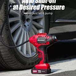 AVID POWER Tire Inflator Air Compressor, 20V Cordless Car Tire Pump