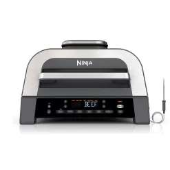 Ninja DG551 Foodi Smart XL 6-in-1 Indoor Grill, 2nd Generation, Black/Silver