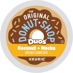 The Original Donut Shop Duos Coconut + Mocha Keurig Single-Serve K-Cup Pods, Medium Roast Coffee, 96 Count