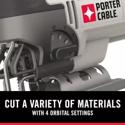PORTER-CABLE Orbital Jig Saw, 6.0-Amp, Corded (PCE345)