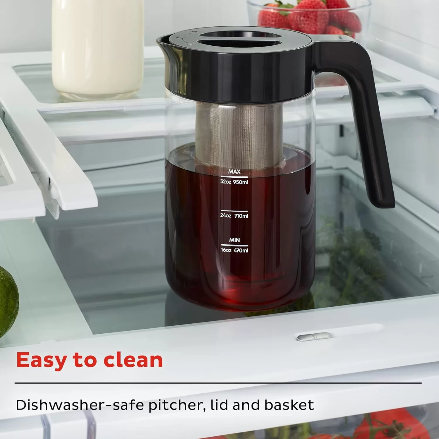 Instant Cold Brew Electric Coffee Maker, Quickly Brew Up to 32 Ounces