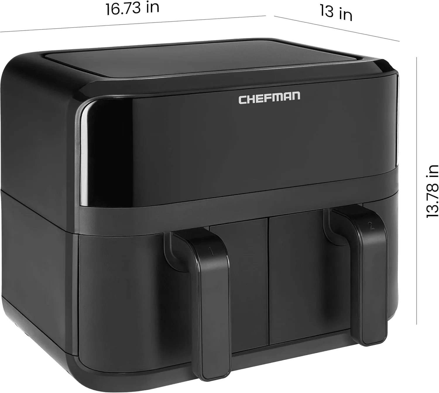 Chefman TurboFry Touch Dual Air Fryer, Maximize The Healthiest Meals