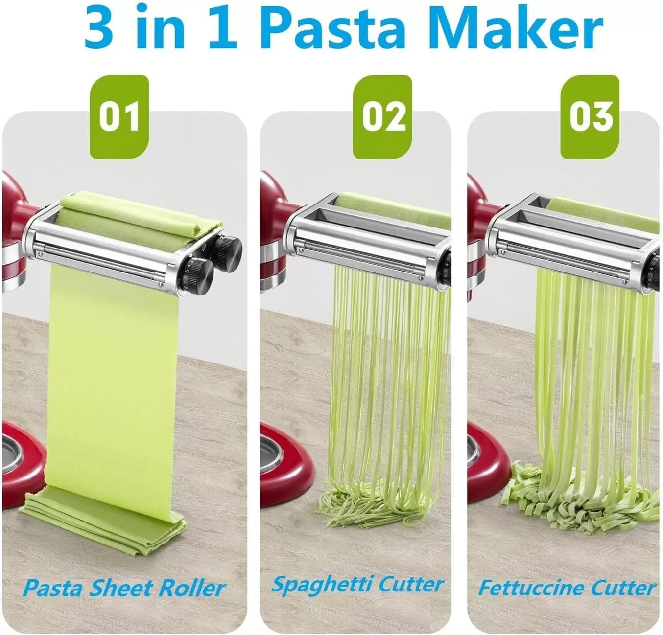 FavorKit Pasta Maker Attachment for KitchenAid Mixers