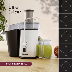 Mueller Juicer Ultra Power, Easy Clean Extractor Press Centrifugal Juicing Machine, Silver