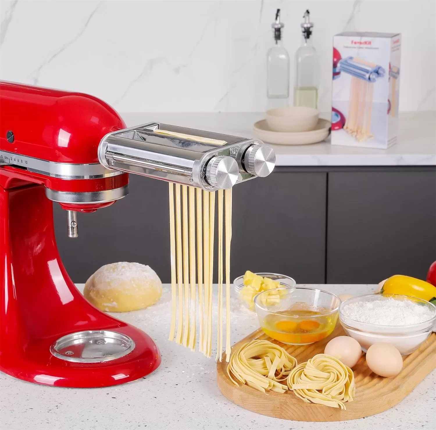 FavorKit Pasta Maker Attachment for KitchenAid Mixers