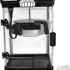 West Bend Stir Crazy Movie Theater Popcorn Popper, Gourmet Popcorn Maker Machine, 4 Qt., Black