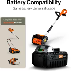 SuperHandy Snow Thrower Power Shovel 4Ah DC 20V Upgraded Design