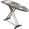 Bartnelli Pro Luxury Ironing Board - Extra Wide 62x19” Steam Iron Rest, Adjustable Height, T-Leg Foldable, European Made