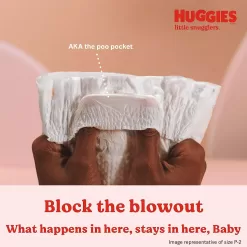 Huggies Size 2 Diapers, Little Snugglers Baby Diapers, Size 2 (12-18 lbs), 180 Count