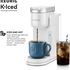 Keurig K-Iced Single Serve Coffee Maker - Brews Hot and Cold - White