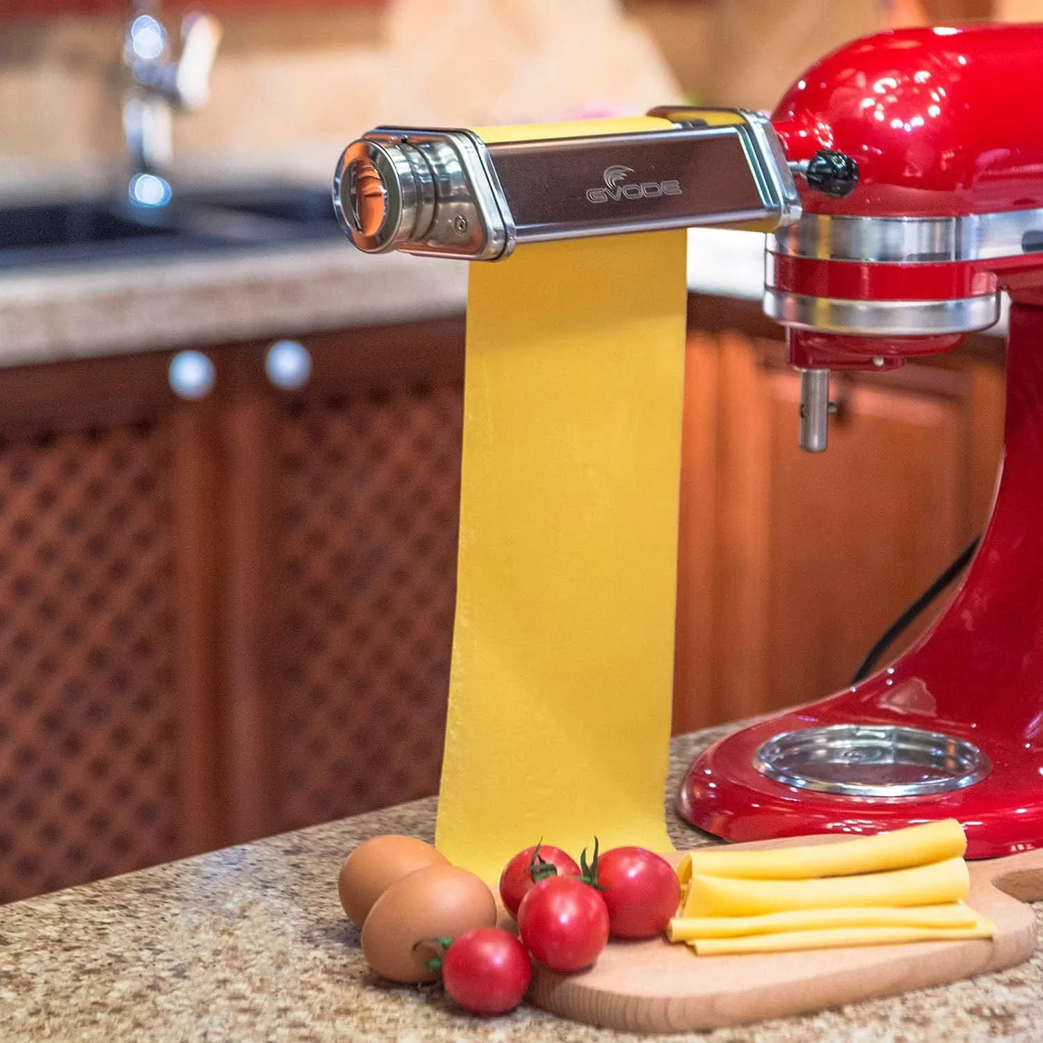 Pasta Roller Attachment for KitchenAid Stand Mixer, Stainless steel Pasta Roller Attachment