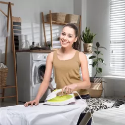 Bartnelli Pro Luxury Ironing Board - Extra Wide 62x19” Steam Iron Rest, Adjustable Height, T-Leg Foldable, European Made