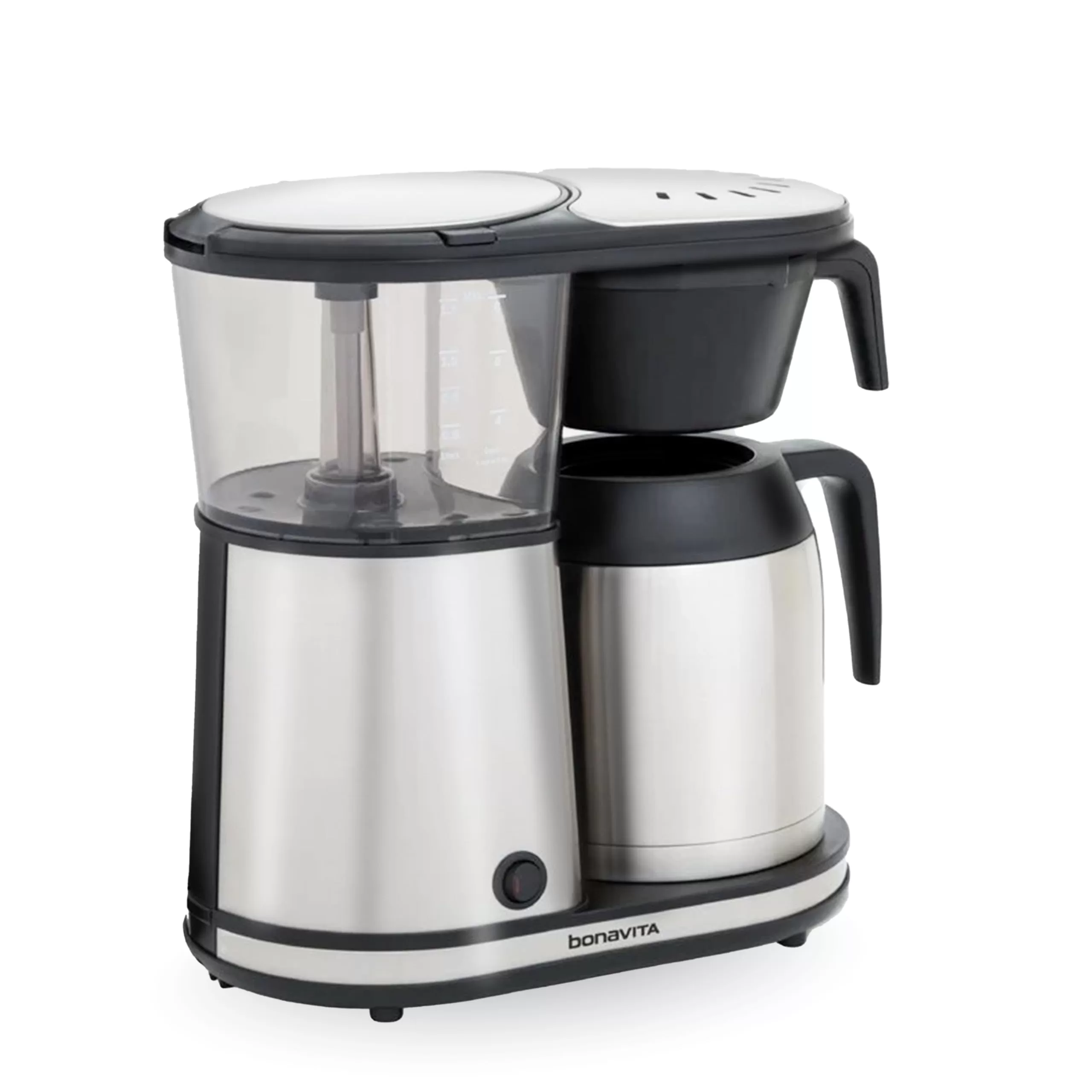 Bonavita Connoisseur 8 Cup Drip Coffee Maker Machine, One-Touch Pour Over Brewer w/Thermal Carafe, Stainless Steel