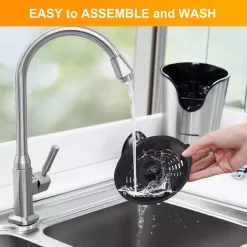 Homeleader Electric Citrus Juicer, Lemon Squeezer with Stainless Steel, Black