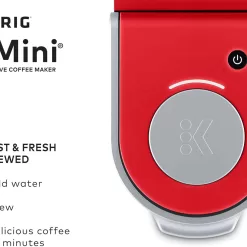 Keurig K-Mini Single Serve K-Cup Pod Coffee Maker, Poppy Red