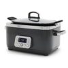 GreenPan Elite 8-in-1 Programmable 6QT Electric Slow Cooker, Dishwasher Safe Lid & Removable Crock, Graphite