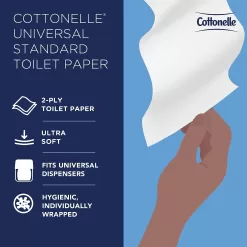 Cottonelle Professional Standard Roll Toilet Paper (17713), 2-Ply, White, (451 Sheets/Roll, 60 Rolls/Case, 27,060 Sheets/Case)