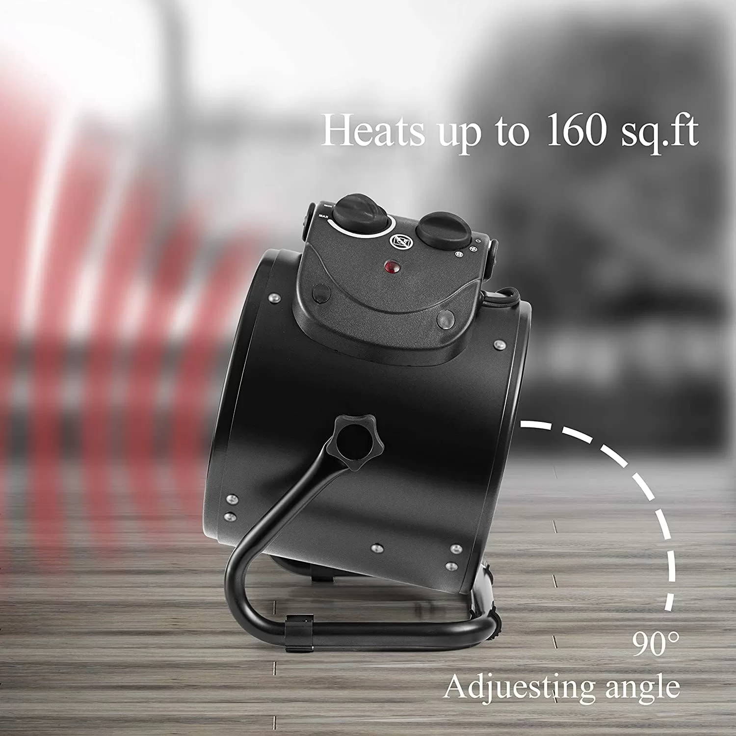 Electric Heater Fan, Portable Heater with Overheat Protection, Fast Heating, Small Garage Heater