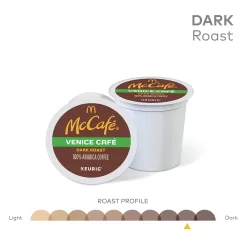 McCafe Venice Cafe, Single Serve Coffee Keurig K-Cup Pods, Dark Roast Coffee, 72 Count (6 Packs of 12)