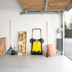 Kärcher - S 4 Twin Walk-Behind Outdoor Hand Push Sweeper, Yellow