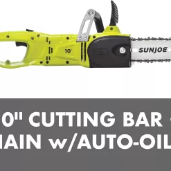 Sun Joe SWJ807E 10 inch 8.0 Amp Electric Convertible Pole Chain Saw, Green