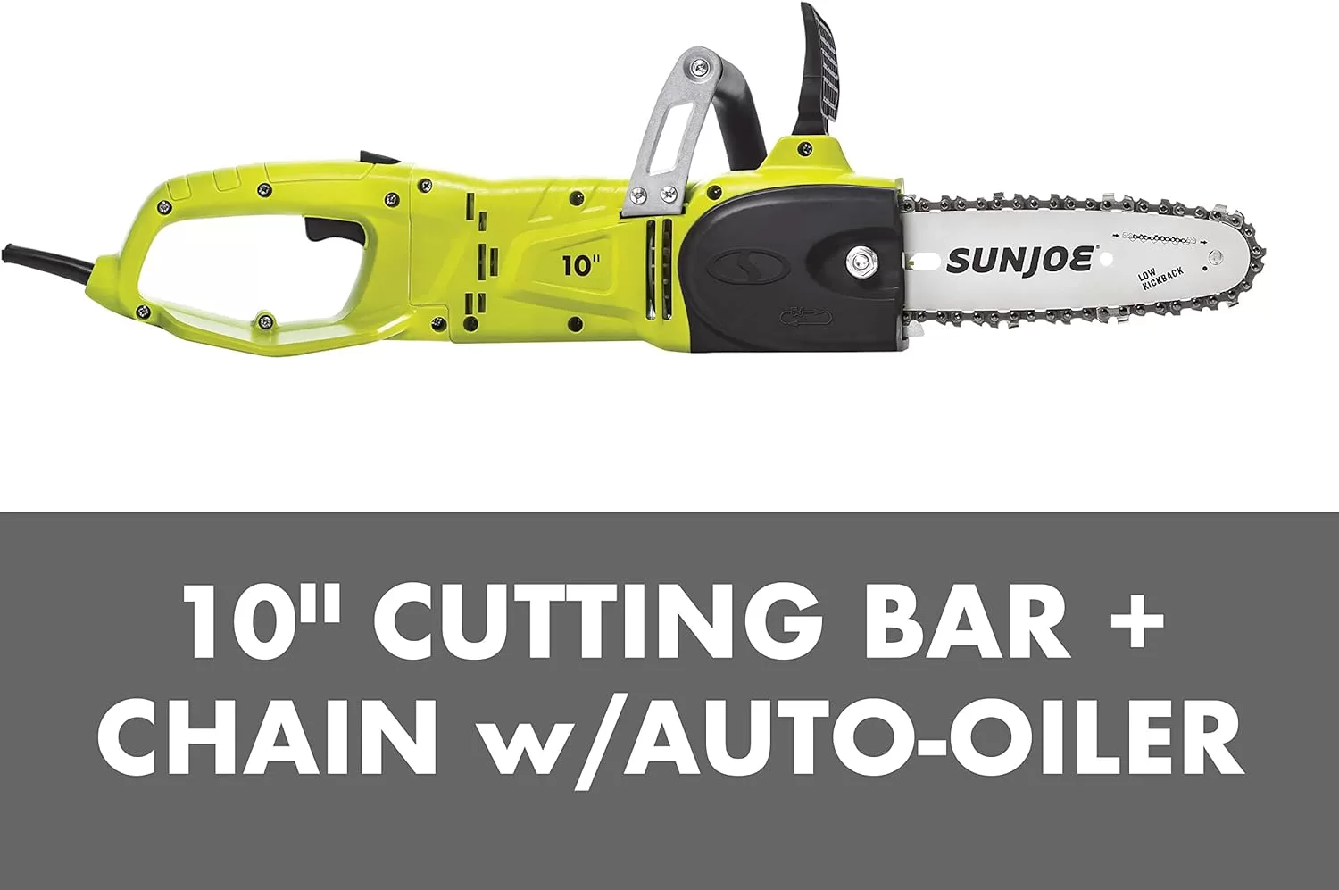 Sun Joe SWJ807E 10 inch 8.0 Amp Electric Convertible Pole Chain Saw, Green