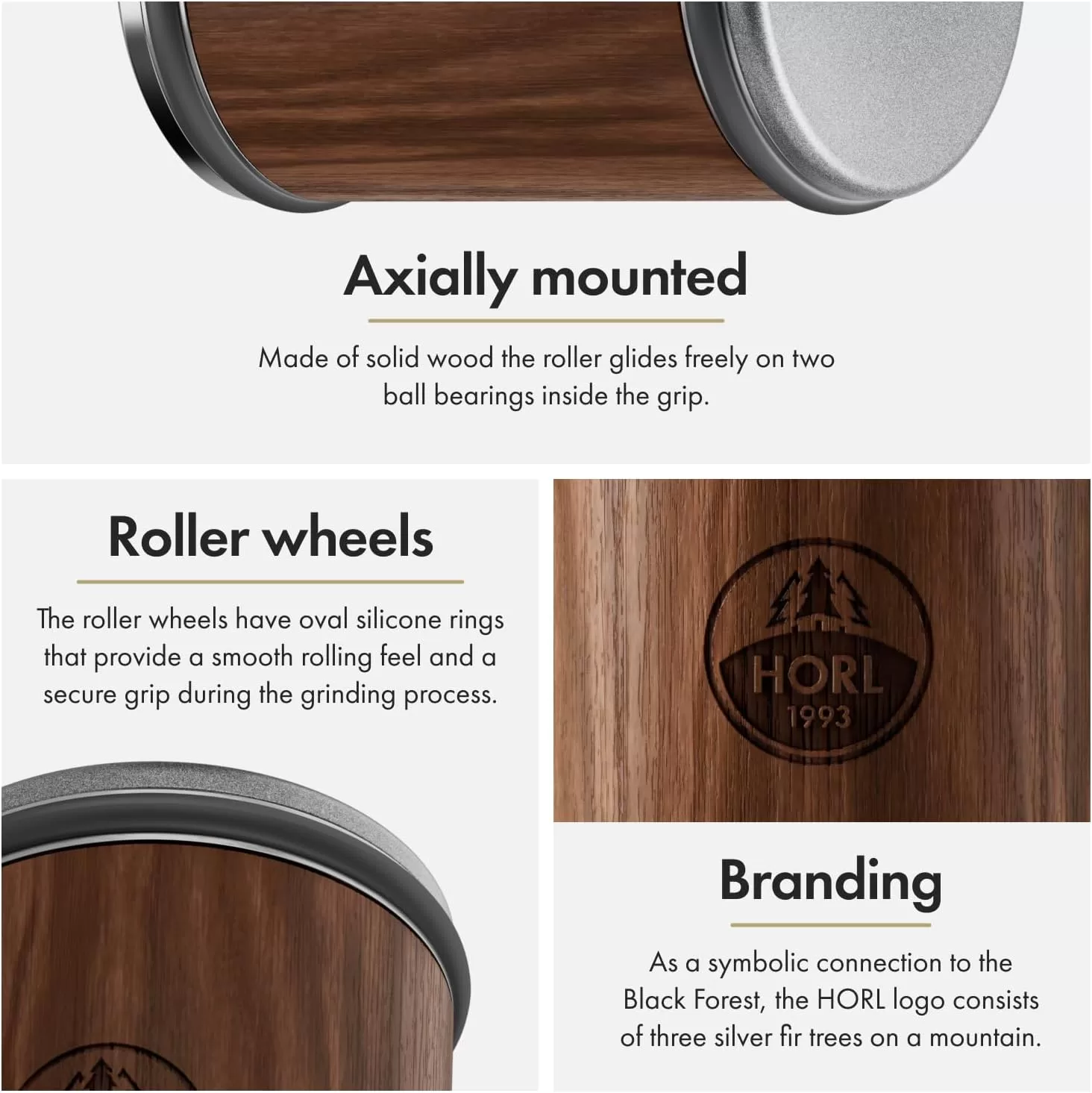 HORL 2 Walnut Rolling Knife Sharpener Engineered in Germany for Straight Edge