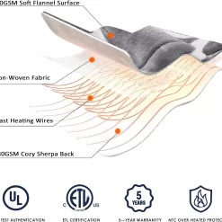 HomeMate Heated Blanket Electric Full Size - 72“x84“