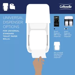 Cottonelle Professional Standard Roll Toilet Paper (17713), 2-Ply, White, (451 Sheets/Roll, 60 Rolls/Case, 27,060 Sheets/Case)