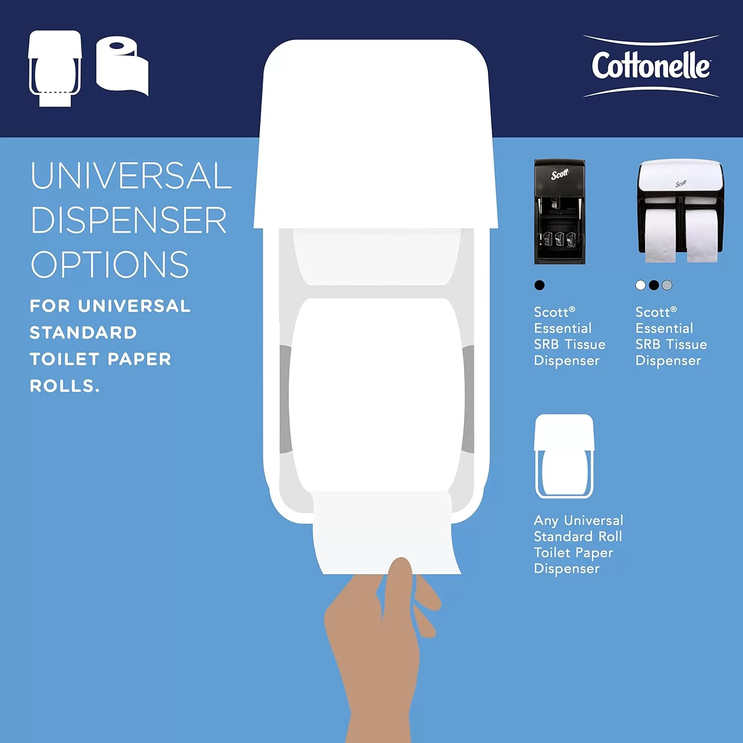Cottonelle Professional Standard Roll Toilet Paper (17713), 2-Ply, White, (451 Sheets/Roll, 60 Rolls/Case, 27,060 Sheets/Case)