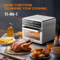 Trundlia 11-in-1 Air Fryer Oven 13QT Stainless Steel Air Fryer