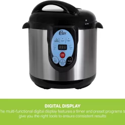 CAREY DPC-9SS Smart Electric Pressure Cooker and Canner, Stainless Steel, 9.5 Qt