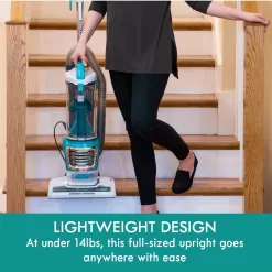 Kenmore DU2012 Bagless Upright Vacuum 2-Motor Power Suction Lightweight Carpet Cleaner, Green