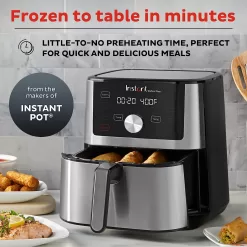 Instant Pot Air Fryer Oven, 6 Quart, From the Makers of Instant Pot, 6-in-1, Stainless Steel