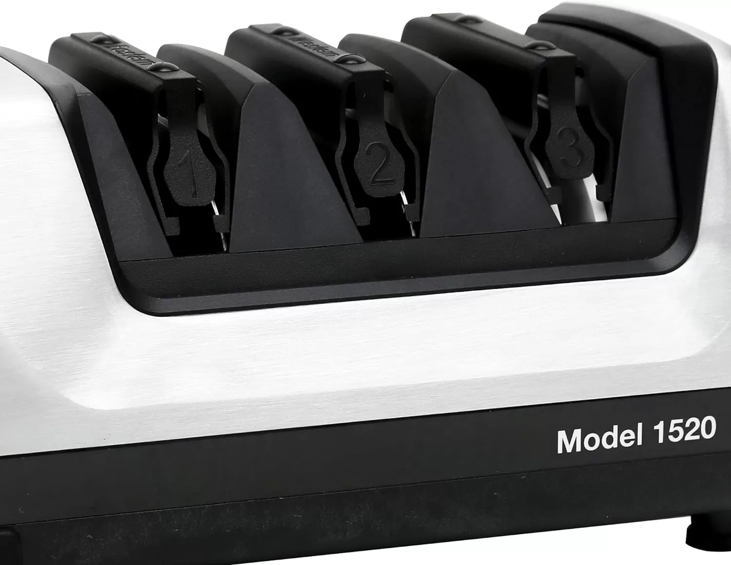 Chef'sChoice Hone Electric Knife Sharpener for 15 and 20-Degree Knives, 3-Stage, Gray