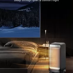 Wind Talk Space Heaters for Indoor Use, 1500W Ceramic Electric Heater, Portable Heater