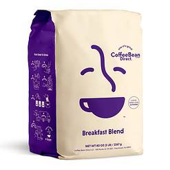 Coffee Bean Direct Breakfast Blend, Ground Coffee, 5-Pound Bag