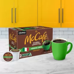McCafe Venice Cafe, Single Serve Coffee Keurig K-Cup Pods, Dark Roast Coffee, 72 Count (6 Packs of 12)