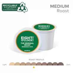 Eight O'Clock Coffee The Original Decaf, Single-Serve Keurig K-Cup Pods, Medium Roast Coffee Pods, 24 Count (Pack of 4), Total 96 Count