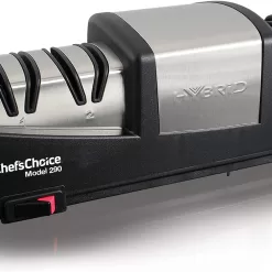 Chef’sChoice 290 Knife Sharpeners AngleSelect Hybrid 15 and 20-Degree Diamond Hone, 3-Stage, Black