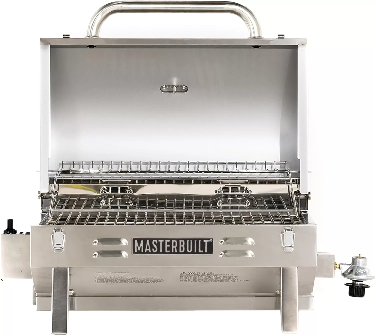 Masterbuilt MB20030819 Portable Propane Grill, Stainless Steel