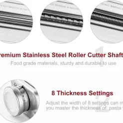 Pasta Attachment for KitchenAid Stand Mixer Included Pasta Sheet Roller