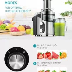 Ultrean Juicer Machine, 800w Juicer with Big Mouth 3” Feed Chute