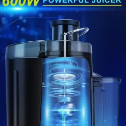 Powerful 3-Speed Juicer for Whole Fruits and Vegetables